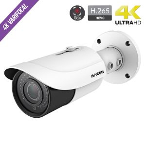 Avycon AVC-BHN81AVT-V2 8.4 Megapixel 4K Outdoor IR Network Bullet Camera, 3.3-12mm Lens