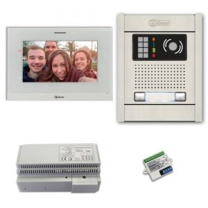 Alpha VKG2-A7-2AS 2-Unit Video-Intercom Kit with Aluminum Surface Entry Panel