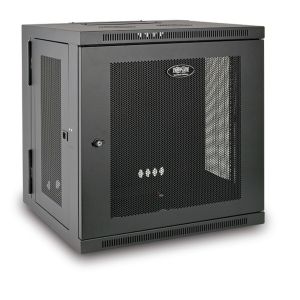 Tripp Lite SRW12US SmartRack 12U Low-Profile Switch-Depth Wall-Mount Rack Enclosure Cabinet, Hinged Back