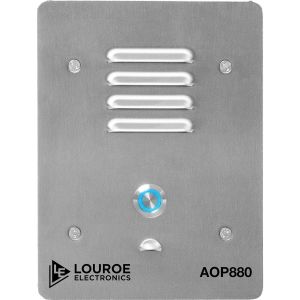 Louroe Electronics LE-880 2" IP Wall Mount Speakerphone with Push Button