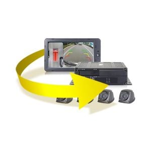 RVS Systems RVS-77555-09 1080p Outdoor HD 360° Camera System with 7" HD Monitor, Small Calibration Kit