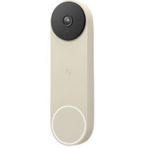 Google Nest GA03013-US Video Doorbell, Battery, Linen