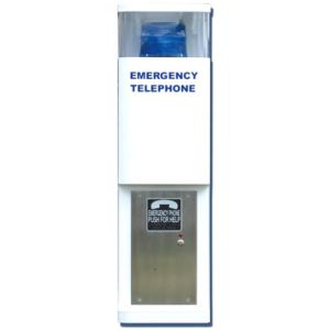 Alpha CVL2 Call Stat, IP Type-Strob+Beac White Finish with Blue Strobe and Beacon-IP Type-1 Call Button