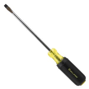 Eclipse Tools 800-152 Flat Blade Rubber Grip Screwdriver 1/4 x 6"