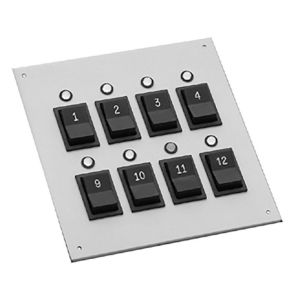 Security Door Controls BL8 Control / Annunciator Panel, Eight Maintained Switches with LEDs