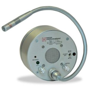 Norcon TTU-1DX-L Satin Anodized 12V DC "X" Model Thru-Glass Two-Way Electronic Communicator
