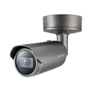 Hanwha Vision PNO-A9081RLP 4K Outdoor IR Bullet AI camera with Wisenet Road AI with 4.5-10mm Lens