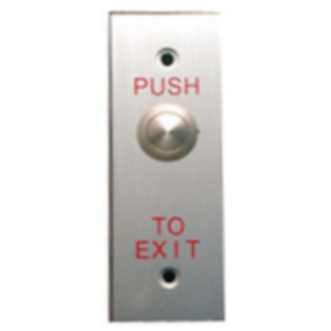 MDY Group ACPB40 Exit Push Button, Narrow Faceplate, Stainless Panel