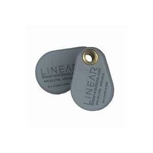 Linear 830-0044C Credential, Keyfob, HID 125kHz Proximity Support, Custom, 25 Pack