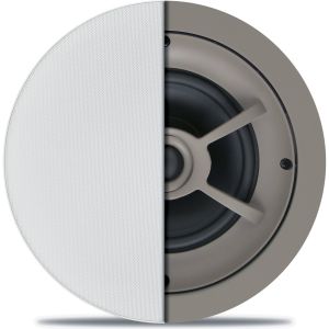 Linear PAS11612 C612, Ceiling Speaker with 6 1/2" Polypropylene Woofer and 1" Pivoting Soft-Dome Tweeter
