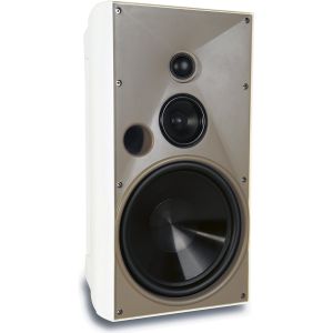 Linear PAS42830 Aw830Wht, Outdoor Speaker with 8" Woofer, 3" Graphite Midrange, White