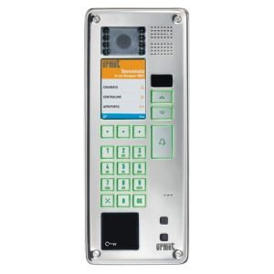 Urmet 1083-27 Elekta Steel Video Entry Panel with Call Module for 2 Voice System and 60 Hz Camera