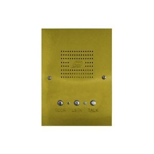 LEE DAN IR-465BRQ 5-Wire Flush Mount Brass Apartment Intercom Stations with Round Metal Buttons