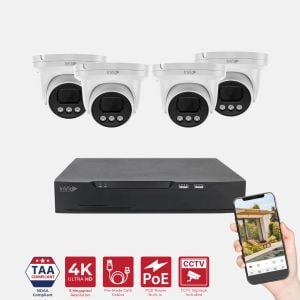 TAA 8MP 4-Camera System with 8-Channel NVR