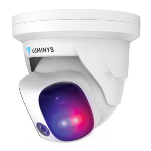 Luminys N5P-8DA2 2 X 4 Megapixel Network IP LumiDeterrent Turret Camera with 2.8mm Lens