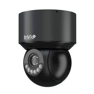 InVid PAR-P4PTZXIR2812BNH-AIWL 4 Megapixel Network IP Outdoor IR (Black Housing) PTZ Camera with 4X Lens