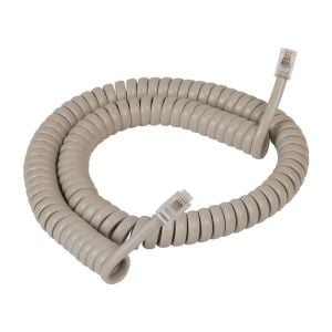ICC ICHA444012-FAN Telephone Handset Cord for Use with PBX Phone Systems, VoIP Telephones, Natural ASH, 12 Feet