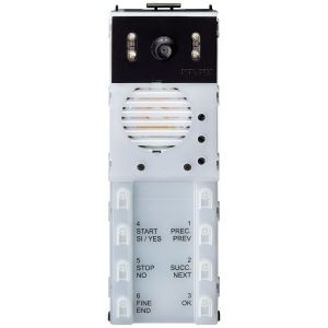 Elvox 13F5-B Audio/Video Unit 2F+ 8-Button White LED