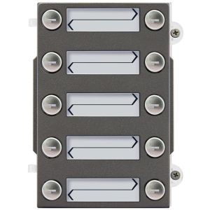 Elvox 41230 10 Button in 2 Rows IK10, IP54, Sable Grey