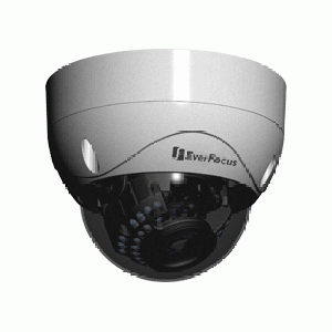 EverFocus EHH5241 1080p Analog Outdoor IR Vandal Dome Camera, 3-9mm Lens