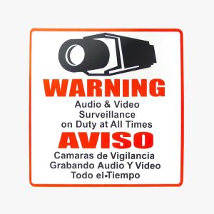 ENS CSIGN Security Sign 10-5/8 Inch Plastic