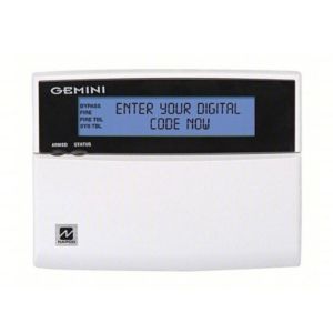 Napco GEM-DK1CA Gemini DK Series Door Style Keypad with EZ Programming, LCD Display, 4-Zone Expander