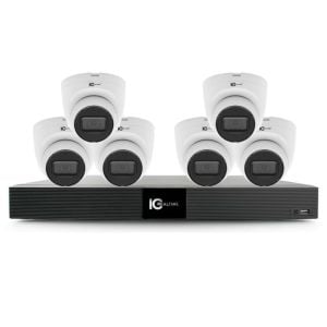 ICRealtime Baseline-View-Kit-4K 8 Channel NVR, 4TB HDD with 6x 8 Megapixel Dome Cameras Kit