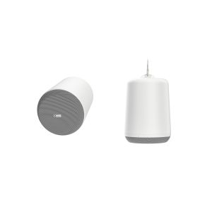 Kramer 60-000149 6.5", 2–Way, PoE Powered Dante Pendant Speaker, White