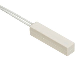 Nascom N25WGSW-ST036 Mini Rectangular Stick On Closed Loop Switch/Magnet Set, 36" Wire Leads, Snow White