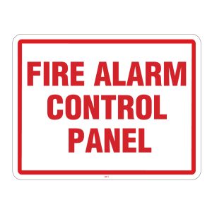 Maxwell SN-FIRE2 Fire Panel Sign - 11 x 8.5 - Red & White