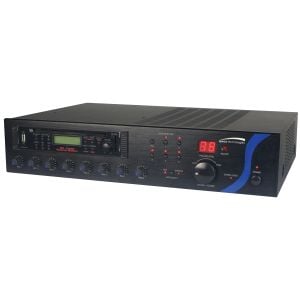 Speco PBM120AU 120 Watt RMS P.A Amplifier with Tuner, CD, and USB