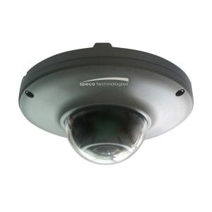 Speco O5MDP1 5 Megapixel Panoramic Miniature Dome IP Network Camera, 0.98-1.12mm Lens, Dark Grey