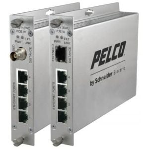 Pelco EC-4BY1SWCPOE-W 4 Port Ethernet Connect Switch