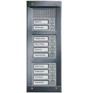 Comelit VA10F VandalCom Audio Flush Mount 10 Push Button Entry Panel Kit