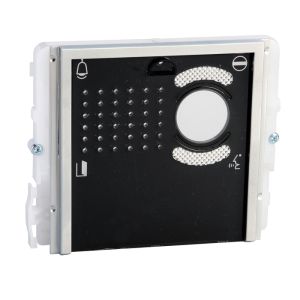 Comelit 33410 Zero-Button Audio/Video Module With Black Faceplate