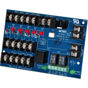Altronix MOM5 Multi-Output Distribution Module, 5 PTC Class 2 Outputs, FAI, Board