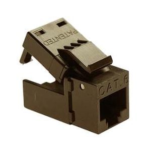 Platinum Tools 706BR-40 EZ-SnapJack Cat6 Brown Installer Pack 40pc