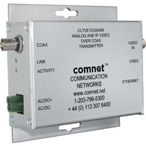 Comnet CLTVE1COAX/M Medium Size Surface Mount Analog and IP Video over COAX Transmitter
