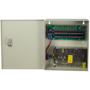 SecurityTronix ST-PBX18/10A-PTC Camera Power Supply, 18 Outputs, 12VDC, 10A