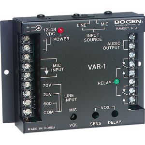 Bogen VAR1 Voice Activated Relay for 70V Paging Systems