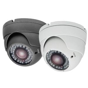 Ikegami ECO-HDB2812 1080p HD Outdoor Turret IR Varifocal Color Dome Camera, 2.8‐12mm Lens