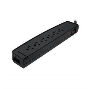 Peerless ACC006 Six Plug Surge Protector and Cord Wrap