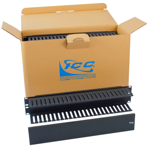 ICC ICCMSCMAC2 Horizontal Finger Duct Front Single Sided Panel, 2 RMS, 6 PK