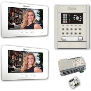 Alpha VKGB2-7-2AS 2 Unit Touchscreen Video Entry Intercom Kit
