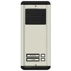 Alpha AM612-02S 2 Plastic Button L/S Panel, Surface, Aluminum