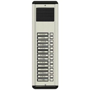Alpha AM612-14S 14 Plastic Buttons L/S Panel, Surface, Aluminum