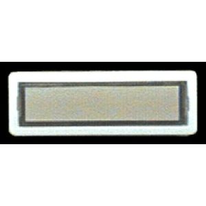 Alpha 10510WH STR Panel Button Standard, White Use with 10530 Lamp Insert
