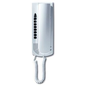 Alpha 6209 Twisted Pair Handset, White, Surface Wall Mount
