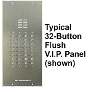 Alpha VI402-027 27 Button VIP Panel with No Directory, Less Flush Back Box