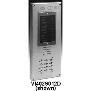 Alpha VI402S006D 6 Button VIP Panel with Surface Side Bends and Built-In Alphabetical Directory